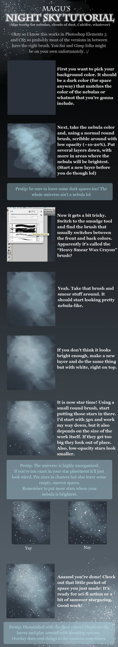 Night Sky Tutorial by Quilofire on DeviantArt