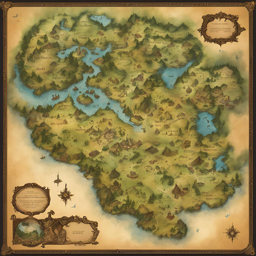 fantasy map by bejebbeh on DeviantArt
