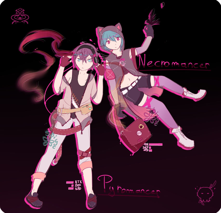 Pyro Nich Pyro and Necromancer by Shiyunel on DeviantArt