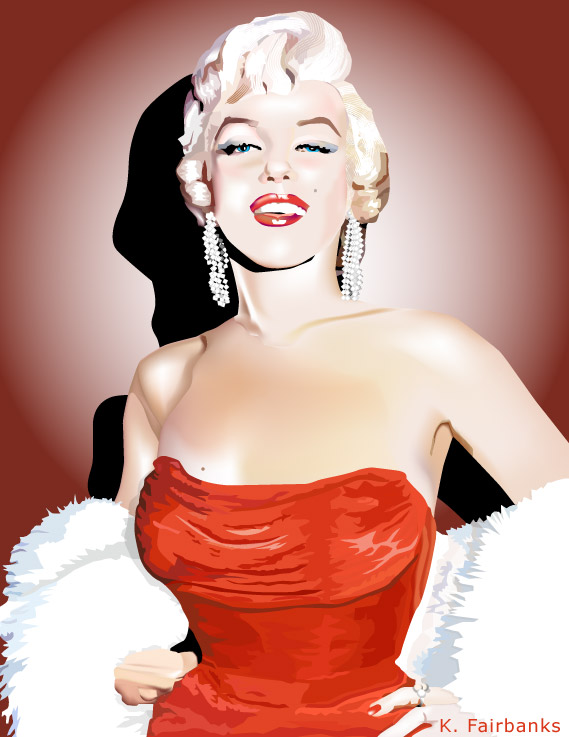 Marilyn Monroe in Red