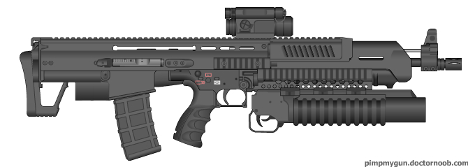 Bullpup assault rifle by Warkom on DeviantArt