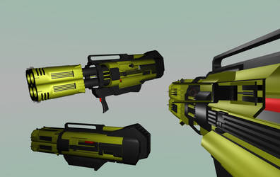 Flechette Cannon Hyper Quad Shotgun WIP