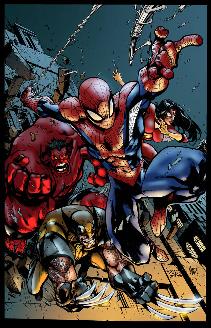 [Battle Artist] Avenging SpiderMan by NimeshMorarji on DeviantArt