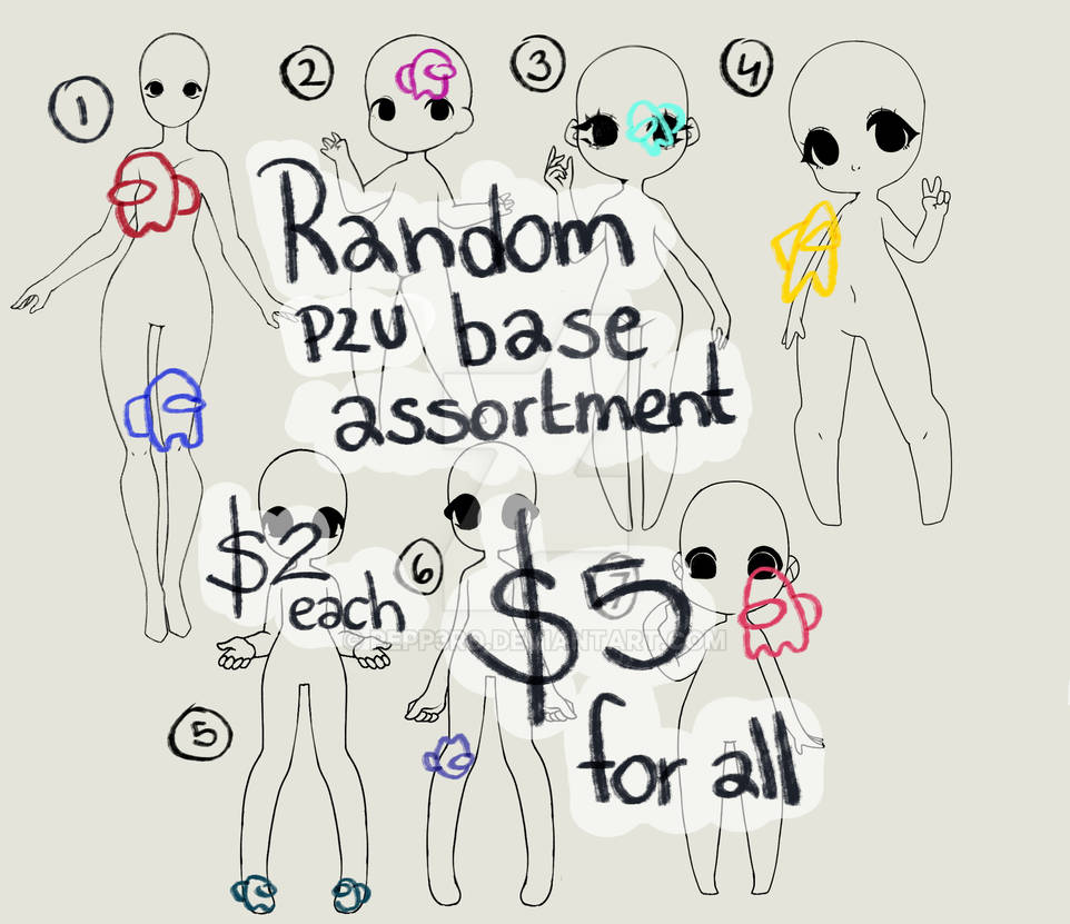 Random P2U base assortment by Pepp3ro on DeviantArt