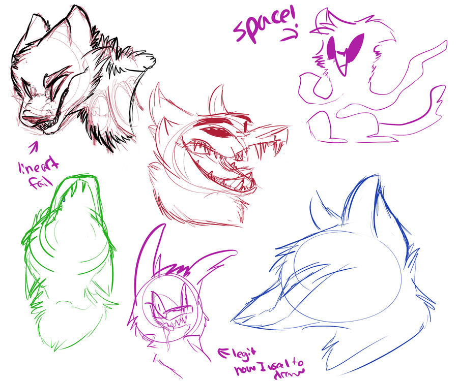 Wolf snout practice -will be scrapped- by Razzifur on DeviantArt