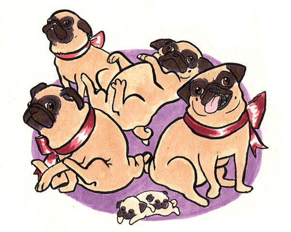 Holiday Pugs