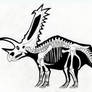 Final pentaceratops skeleton