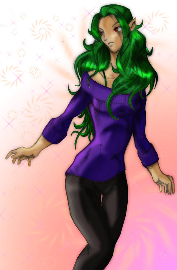 Elf girl by bleedingmoon114 on DeviantArt
