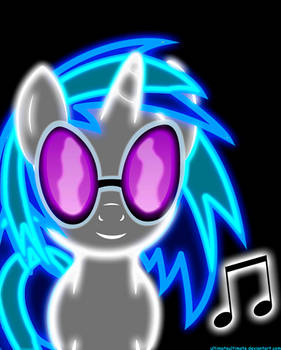 Neon Vinyl Scratch