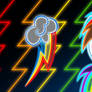 Neon Rainbow Dash Wallpaper