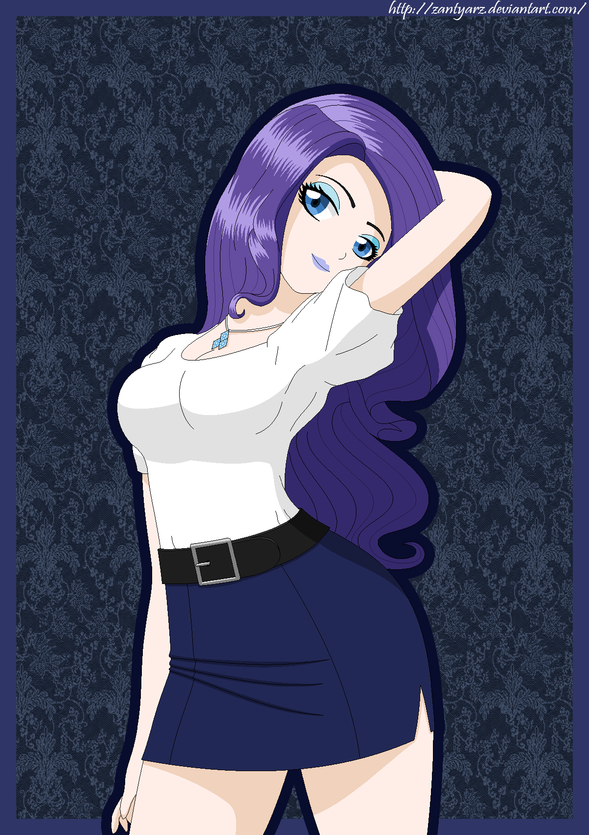 Rarity Human by ZantyARZ on DeviantArt
