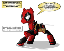 Deadpool The pony with a mouth