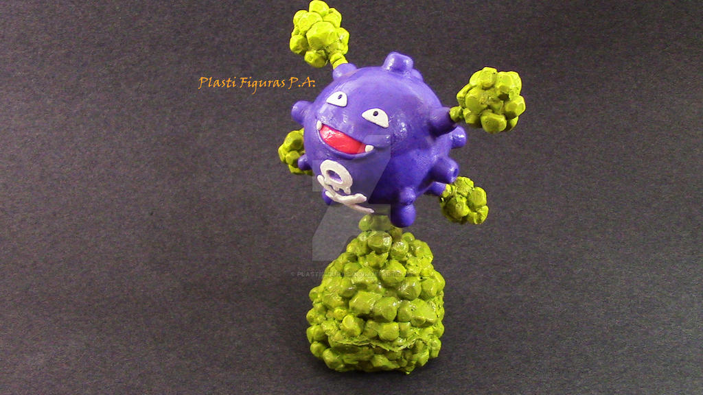 Pokemon Koffing de Plastilina