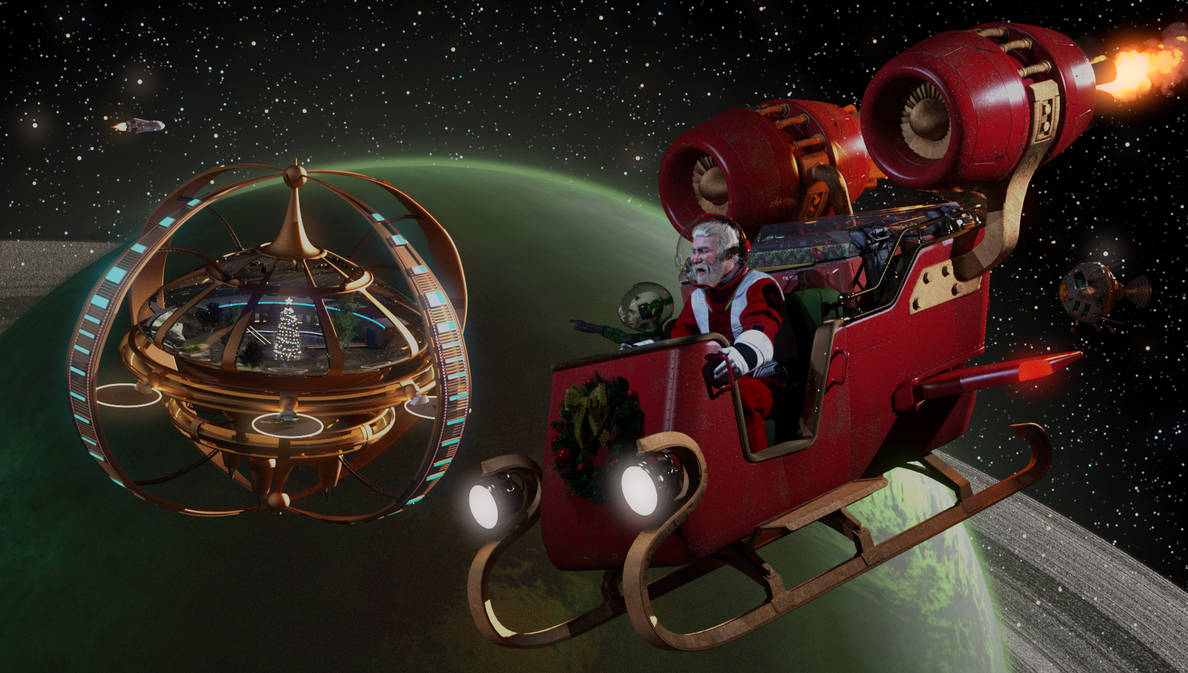 Spave Santa Space Santa by IndigoTea on DeviantArt