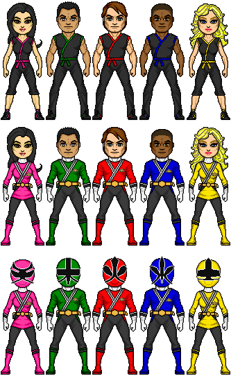 Power Rangers Samurai lineup by TheEndlessOne on DeviantArt