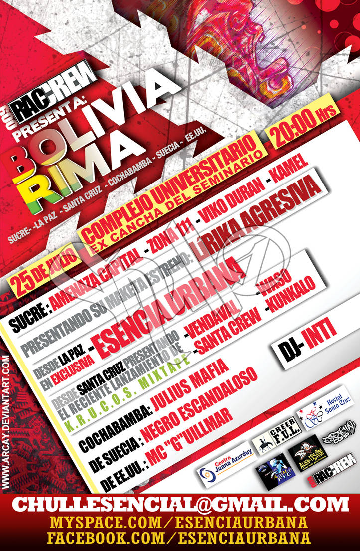 Su Rima Bolivia BOLIVIA RIMA en sucre.... by arcay on DeviantArt