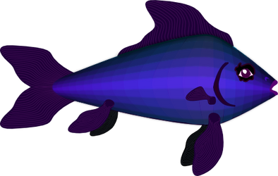 Zepplin style of fish coloring