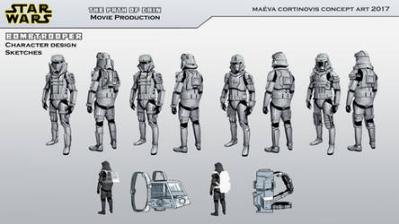 Starwars Fanfilm: Bombtrooper sketches