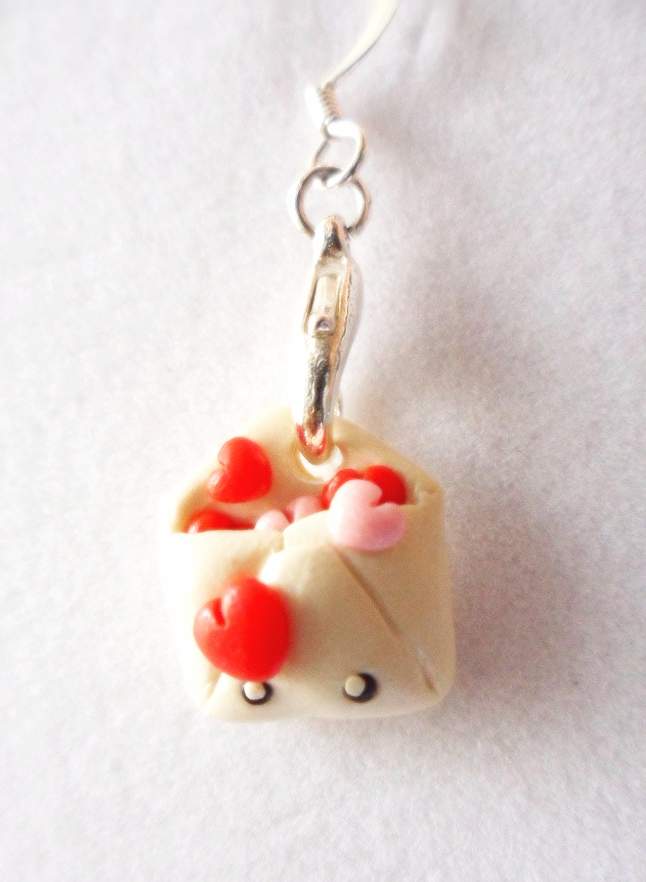 Stuffed Valentine Letter Charm