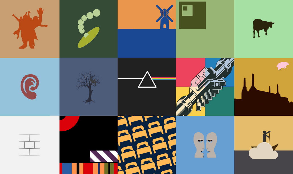 Pink Floyd minimalist covers by RandomVanGloboii on DeviantArt