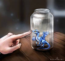 The Dragon in the Jar Commission Artwork