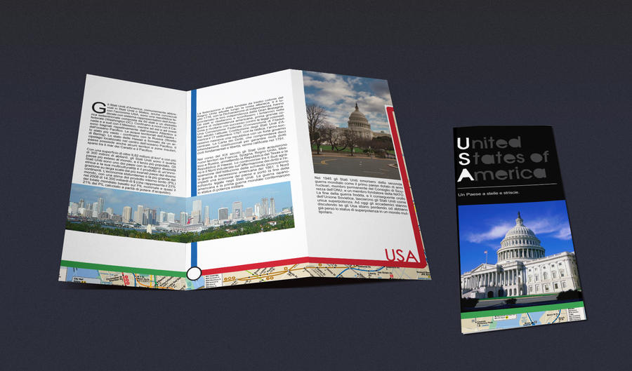 U.S.A. Tri-fold brochure