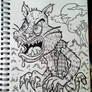 Sketchbook Feral Werecat