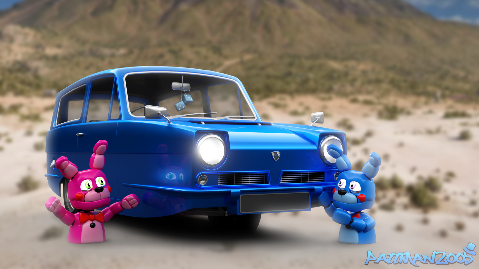 Deviantart Rialiant A Reliant With The Bons! (FNAF/Cars/Blender) by Pattman2005 on DeviantArt