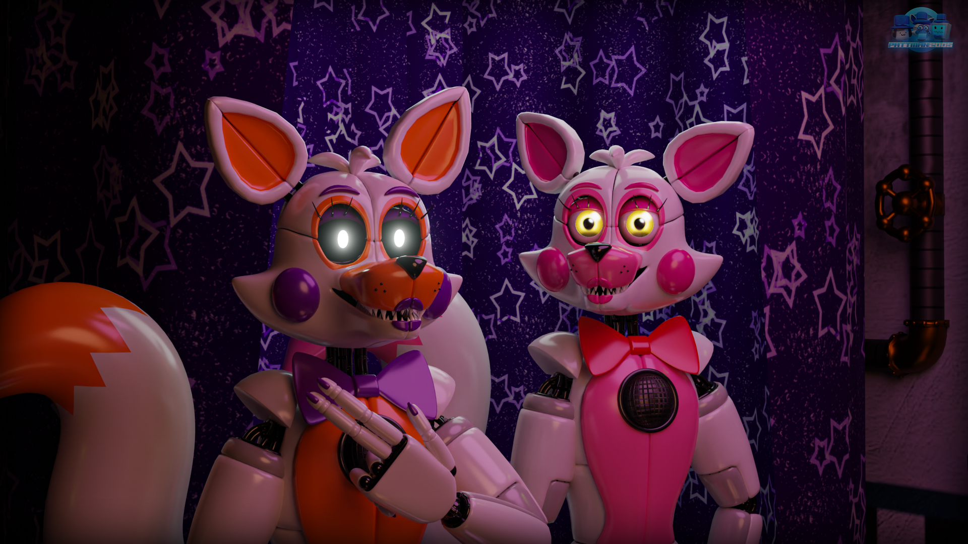 ArtStation - Lolbit and Funtime Foxy