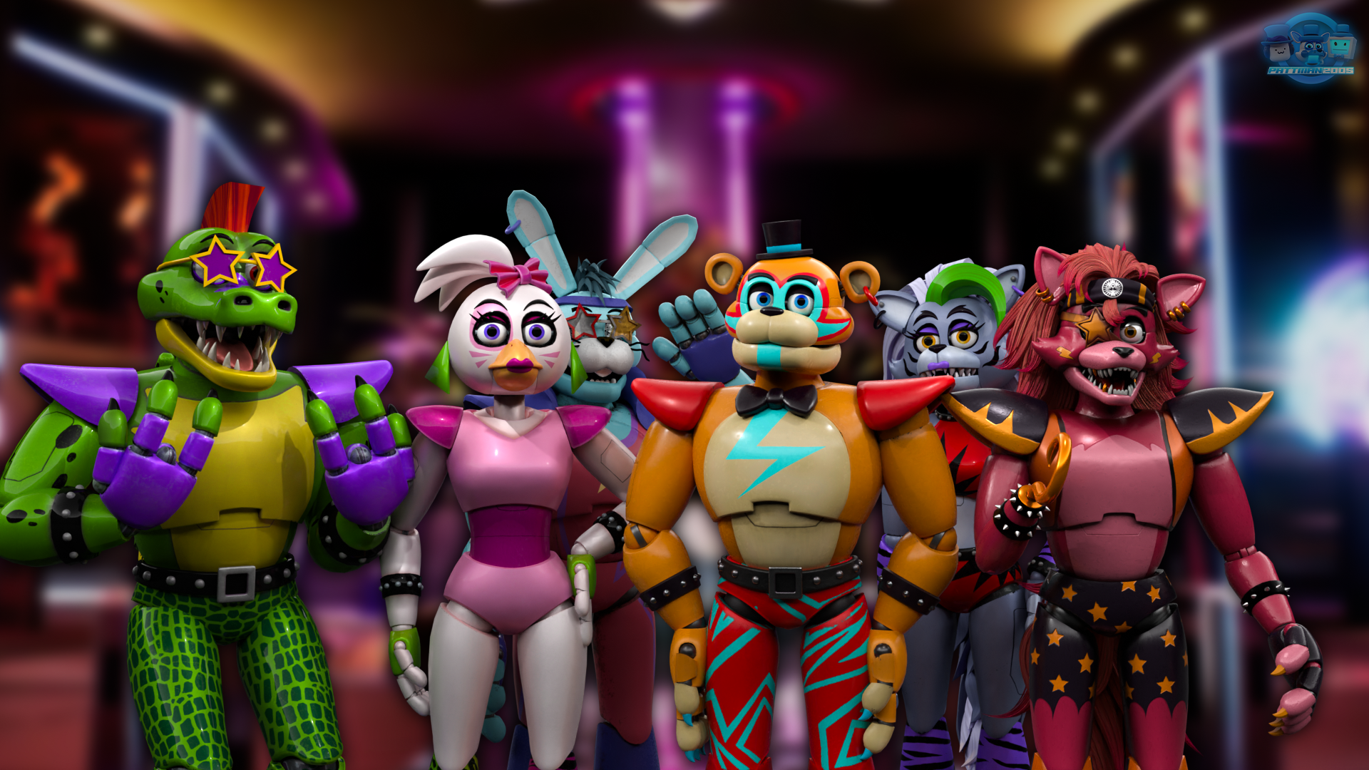 Fnaf Blender) Glamrock Bonnie Poster by Cloudcake54 on DeviantArt