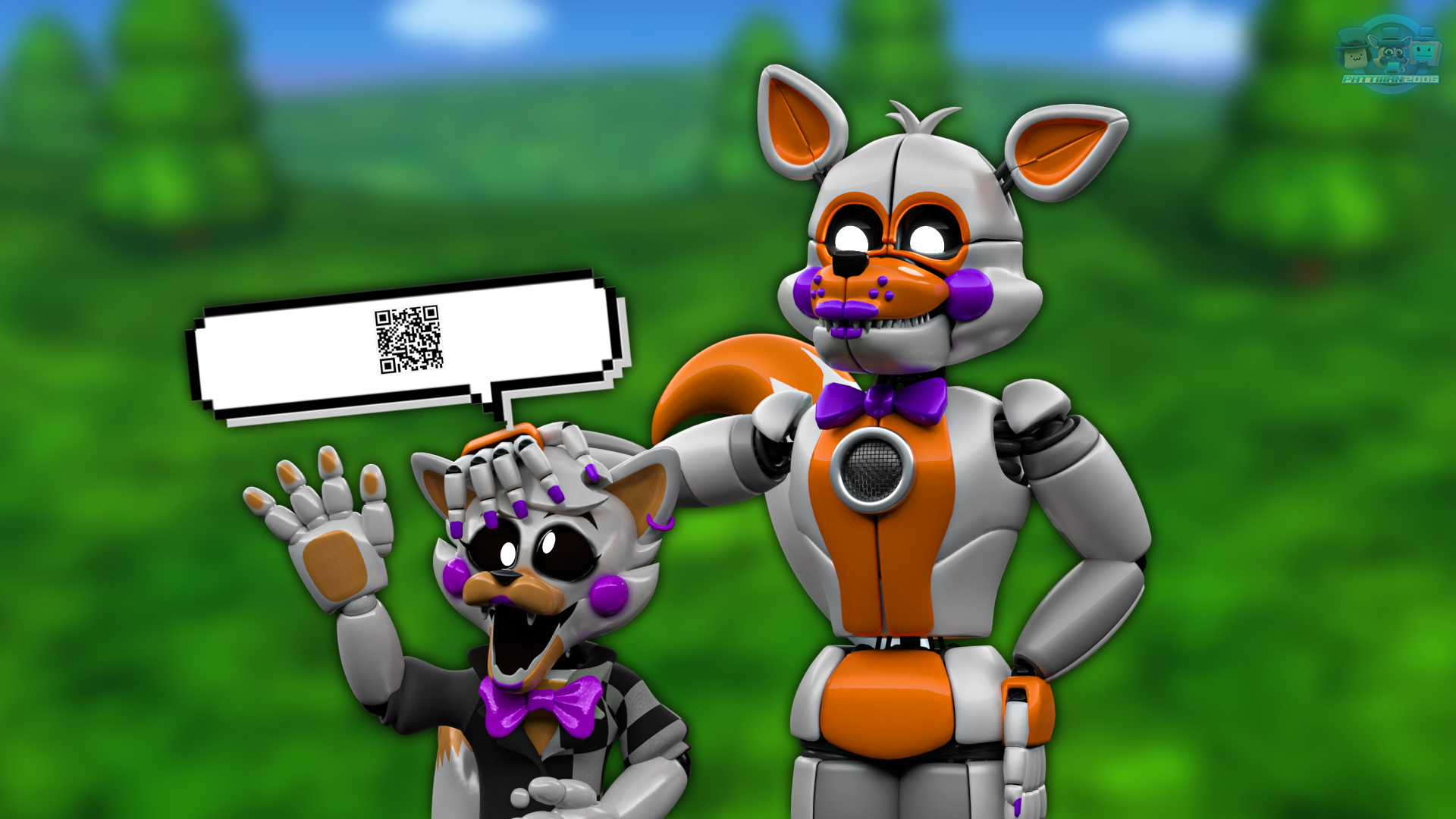 FNaF World LolBit Remake (Blender) by FnaFcontinued on DeviantArt