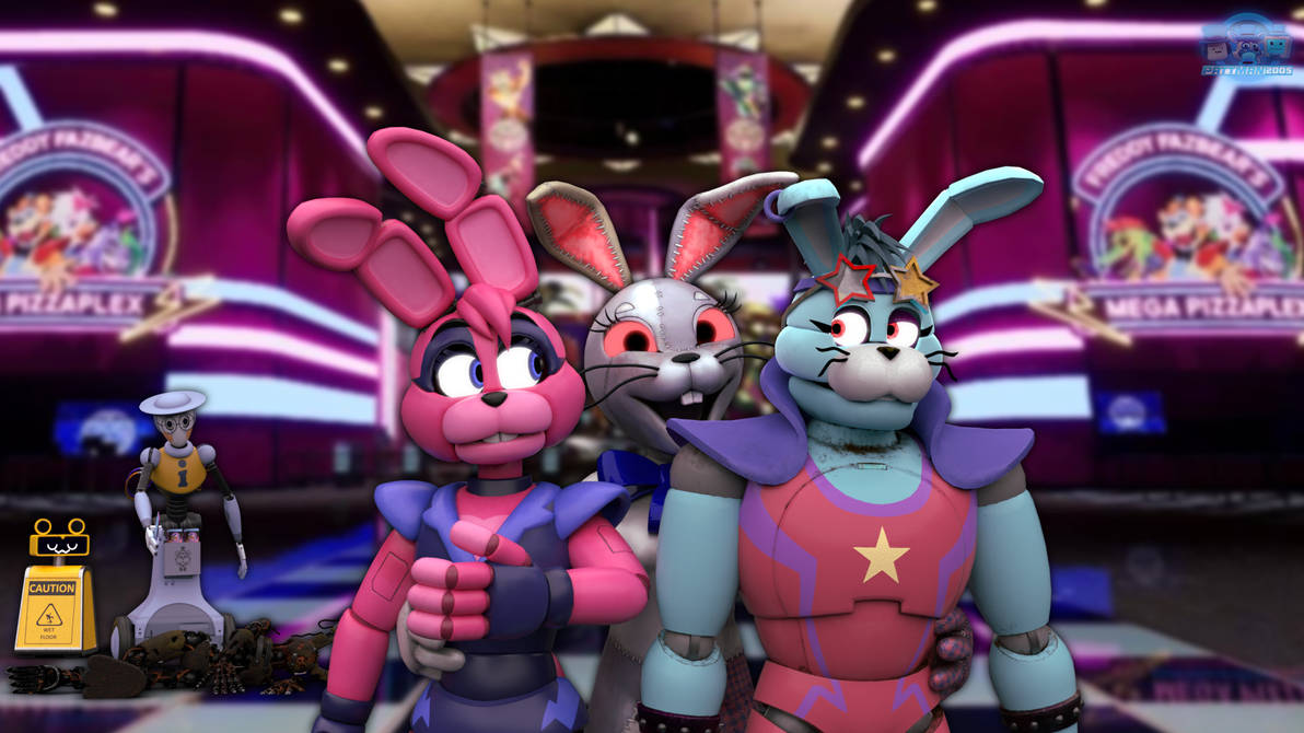 The Security Breach Bunnies! (FNAF/Blender) by Pattman2005 on DeviantArt