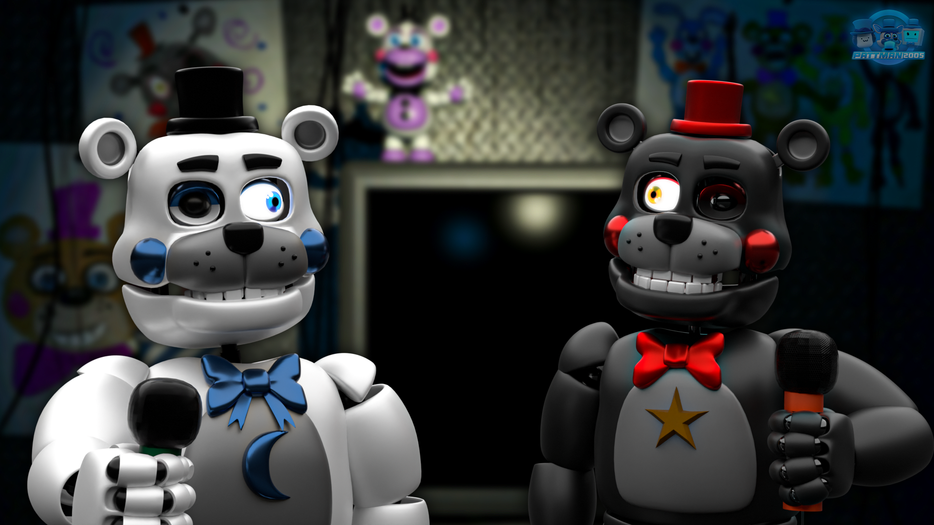 Righty And Lefty! (FNAF/Blender) by Pattman2005 on DeviantArt