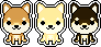 Pixel-Shiba Inu's by Maeashi