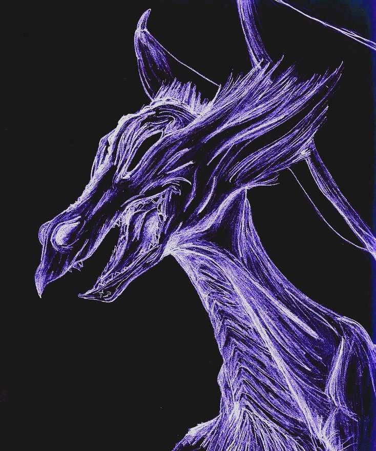 Dragon (Sketched Black)