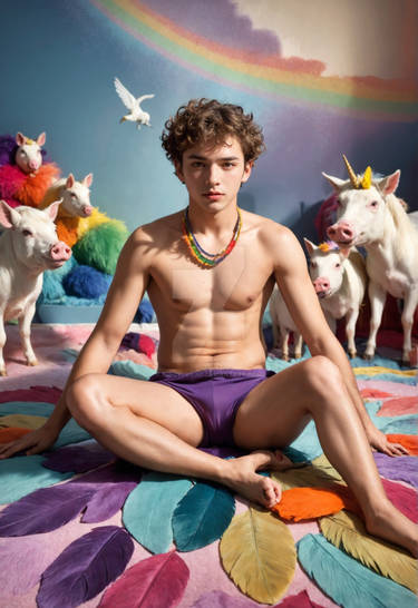 hotguy Rainbow Unicorn PettingZoo 00825