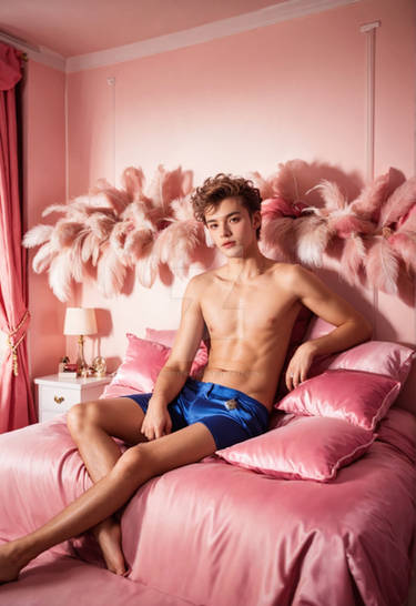 hotguy OstrichFeathers Glam Bedroom 00802