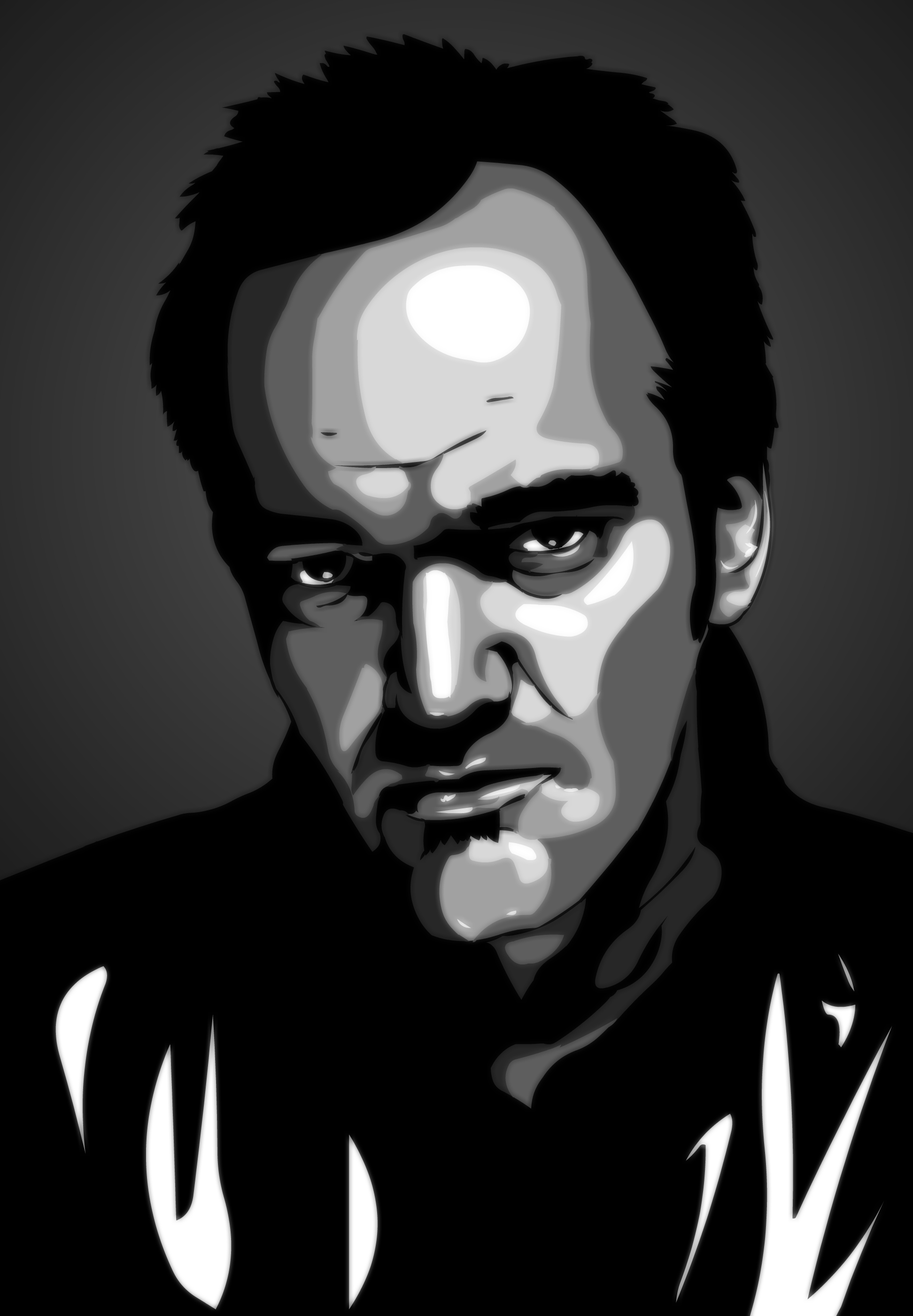 Legendary QUENTIN TARANTINO Abstract Art Style Sketch Portrait - Quentin  Tarantino - Phone Case