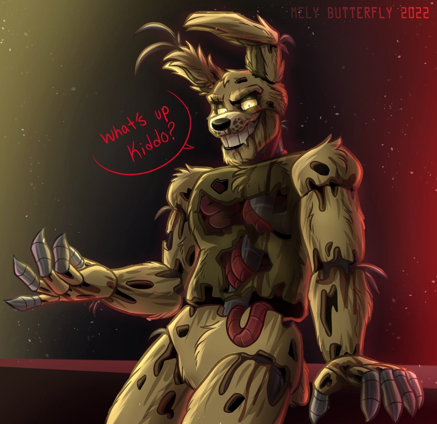 Confused Springtrap Springtrap by MelyButterfly on DeviantArt
