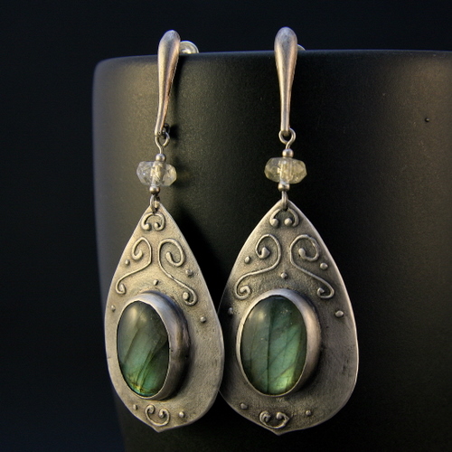 labradorite earrings II