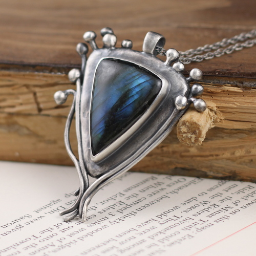 autumn labradorite pendant