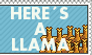 Llama song stamp