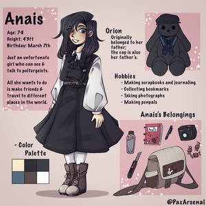 Anais Reference Sheet