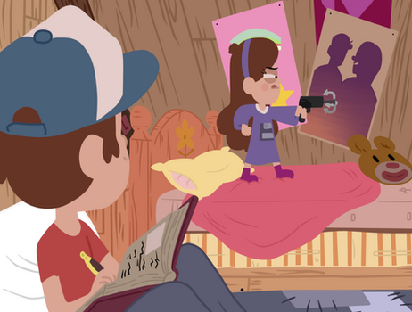 Linesless Dipper, Mabel and THE GRAPPLING HOOK!!