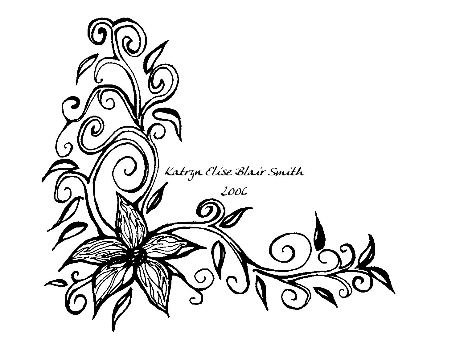 Flower Tattoo by KatrynSmith on DeviantArt Flower Tattoo by KatrynSmith on DeviantArt