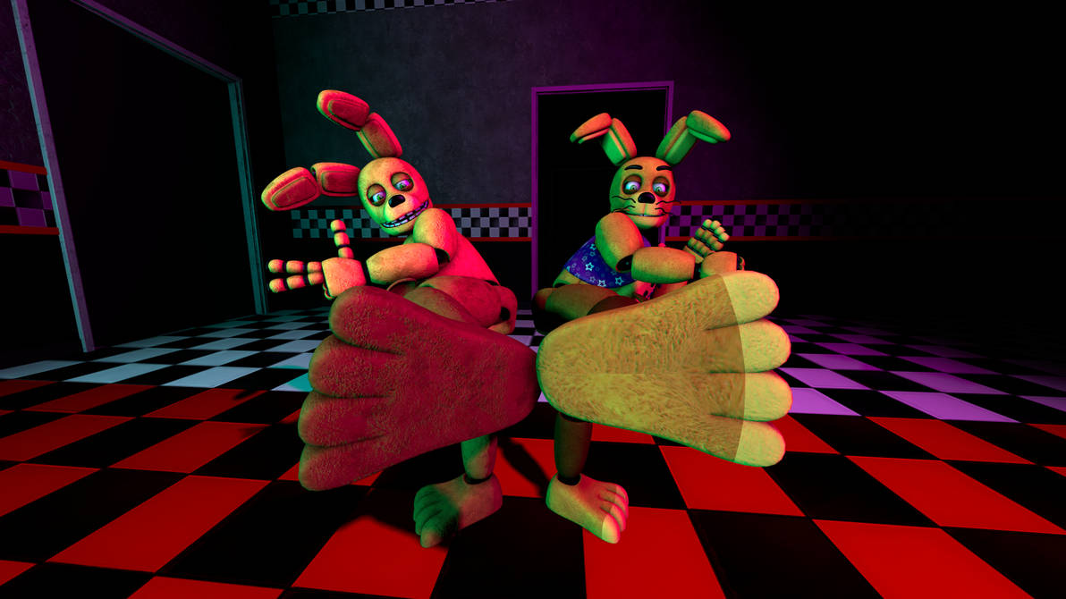 Springy bunny duo by Fortfoot on DeviantArt