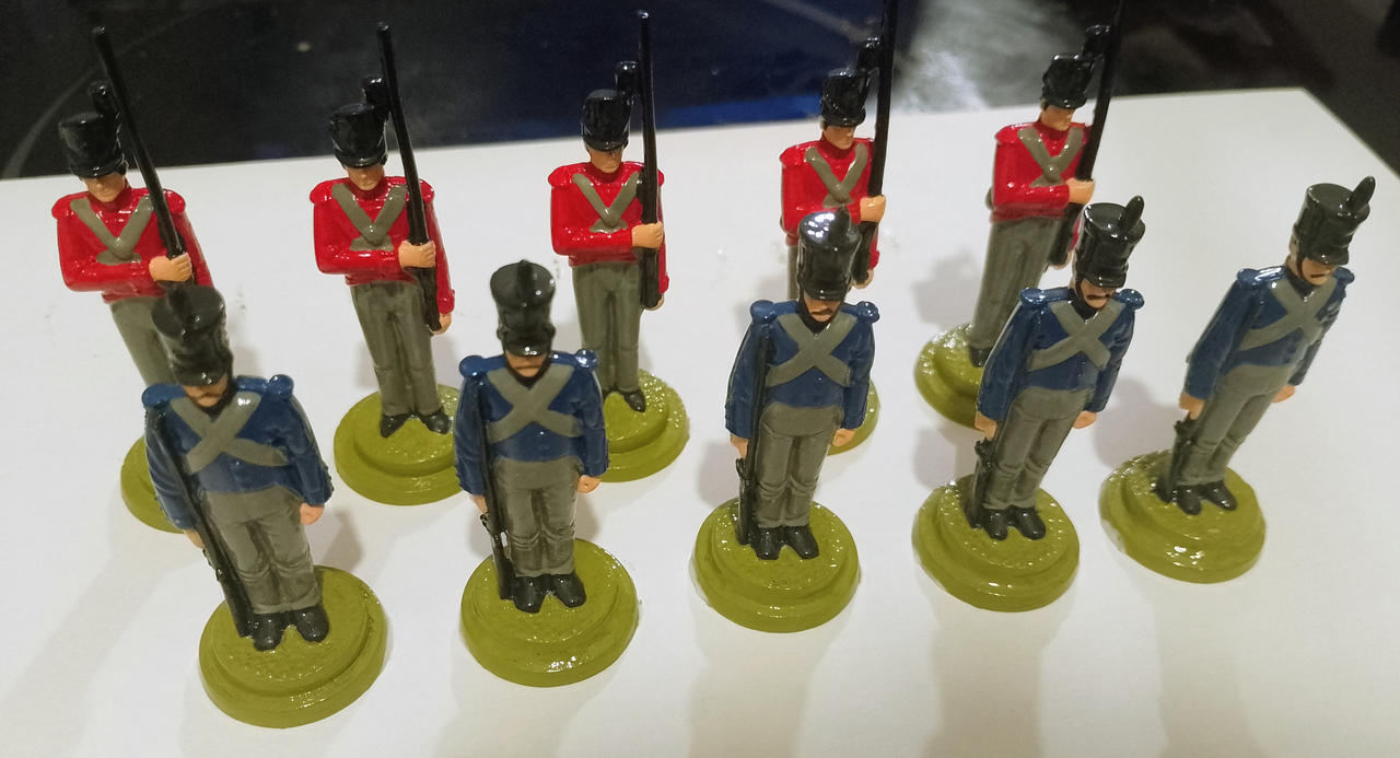 Mexican and British toy soldiers (home made)