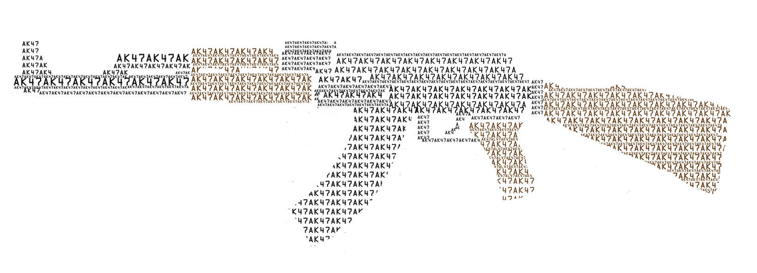 Ak Text Typography AK47 by Jailboticus on DeviantArt