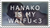 Hanako Waifu Stamp by Jailboticus