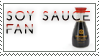 Soy Sauce Fan Stamp by Jailboticus